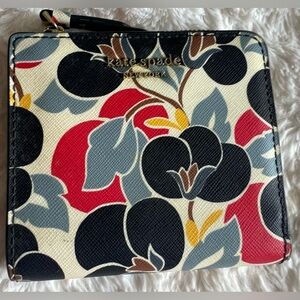Kate Spade New York Navy Blue Floral Wallet